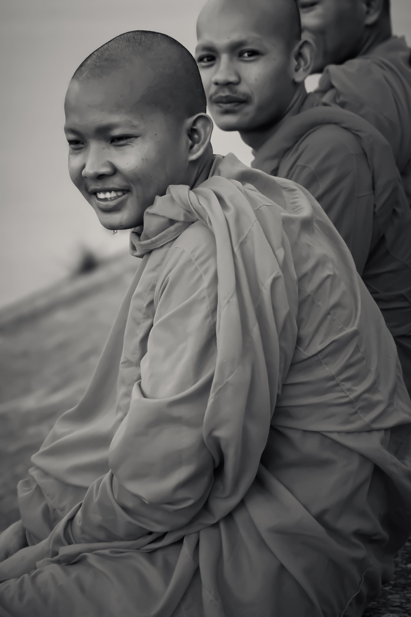 Novices, Phnom Penh (Monochrome)